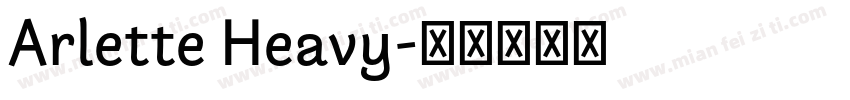 Arlette Heavy字体转换